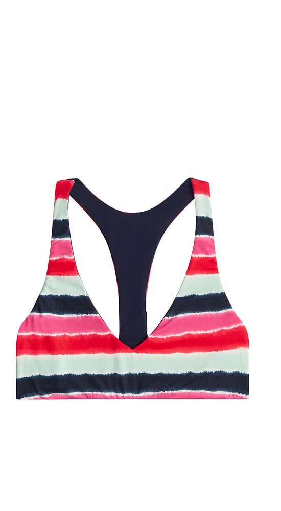 La Jolla Reversible Women's Top - Prism/Navy | Soft Stretch Fabric | Casual & Work Wear | FINAL SALE | Perfect for Office, Date Night & Weekend Outings