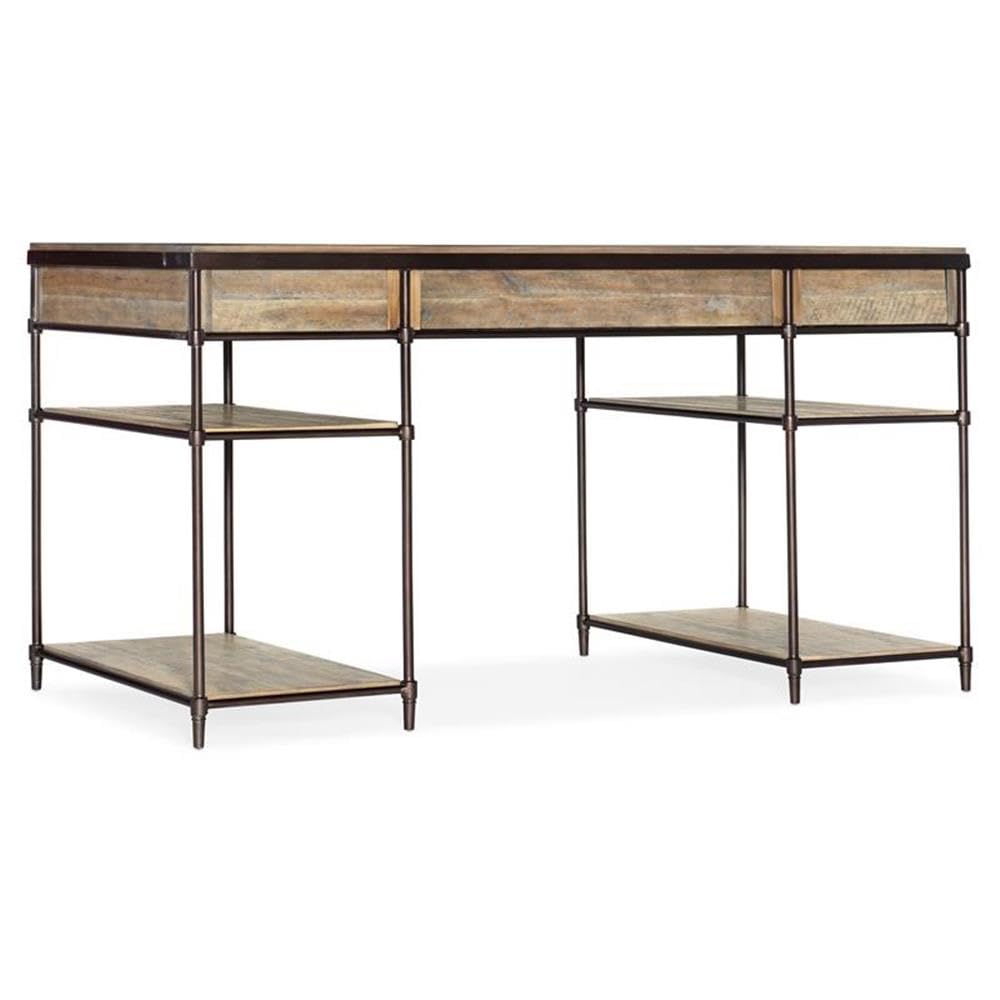 Hooker Furniture Home Office St. Armand Writing Desk - Modern Computer Desk for Small Spaces, Work from Home & Study - Solid Wood Home Office Desk with Storage Drawer