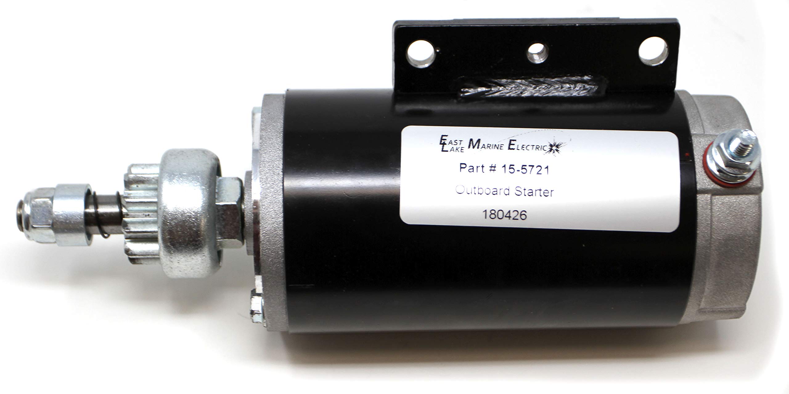 Evinrude Johnson Starter 12V 10 Tooth 120-140 HP Compatible Replacement Part - Fits Models 393570, 585060, 5372, 18-5634 - Perfect for Marine Engine Repair & Boat Maintenance