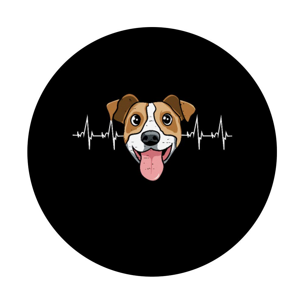 Heartbeat Design - Jack Russell Terrier PopSockets Swappable PopGrip | Cute Dog Lover Gift for Phone, Tablet & Laptop | Perfect for Pet Owners & Animal Enthusiasts