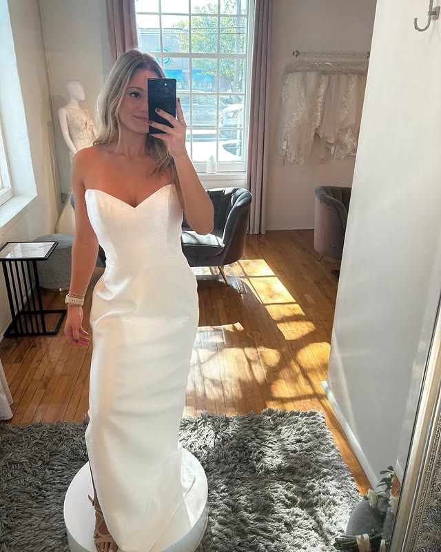 Jenny Yoo Dovima Wedding Dress with Detachable Overskirt - Elegant A-Line Bridal Gown for Church Ceremony & Outdoor Wedding