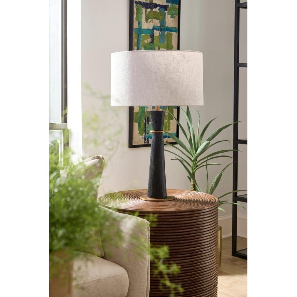 Cyan Design 11714 Wright Table Lamp - Black & Brass Finish Modern Desk Light for Living Room, Bedroom, or Office Decor