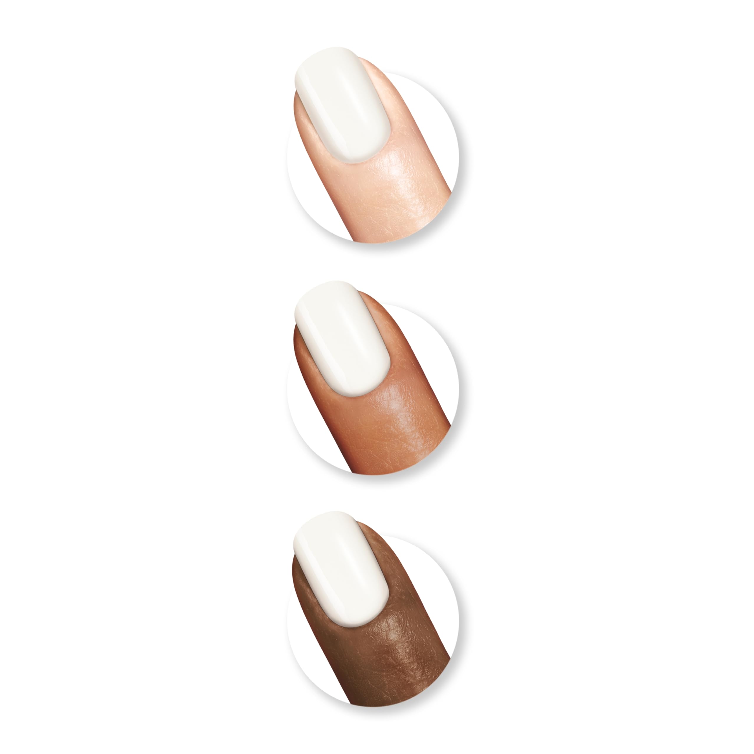 Sally Hansen Miracle Gel Nail Polish - Beetlejuice Tombstone White, Long Lasting Gel-Like Formula, No UV Lamp Needed, Chip-Resistant - Perfect for Halloween Costumes, Gothic Fashion & Everyday Wear