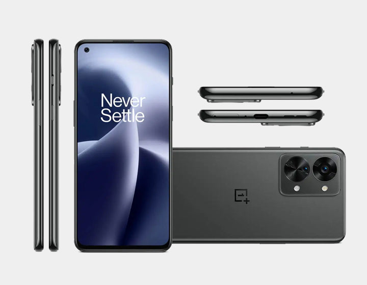 OnePlus Nord 2T CPH2399 5G Smartphone 256GB Storage 12GB RAM Dual SIM GSM Unlocked (Gray Shadow) - Fast Performance for Gaming, Streaming & Productivity