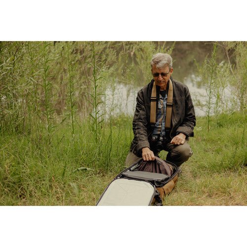 Peak Design 45L Travel Backpack - Durable Coyote Color for Adventure Travel, Hiking & Business Trips - Waterproof Carry-On Backpack with Laptop Compartment