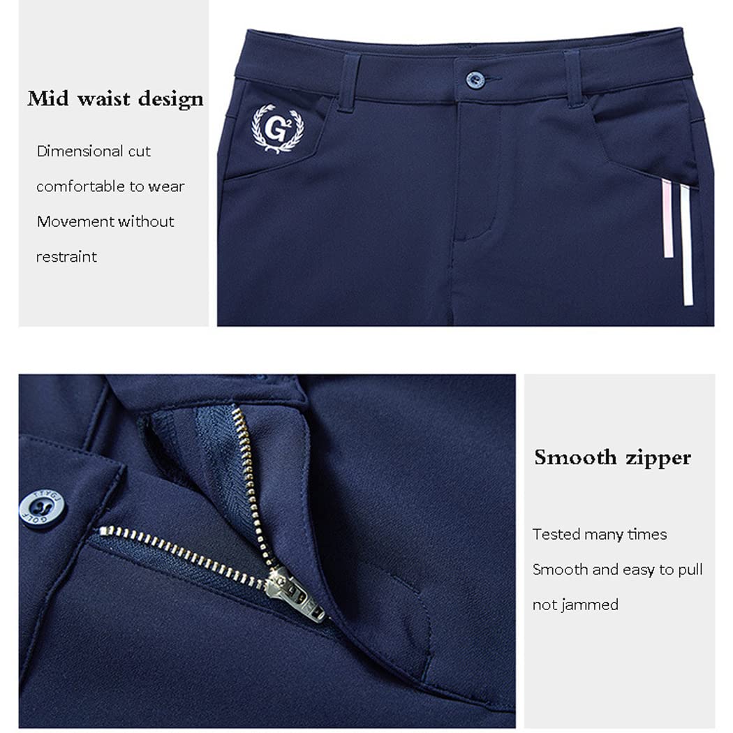 LANGWEI Women's Golf Pants - Lightweight Breathable Slim Fit Athletic Pants for Golf, Tennis & Running - Perfect for Sports, Workouts & Casual Wear