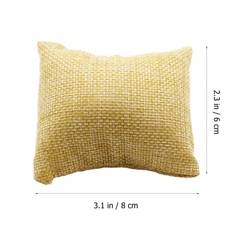 12pcs Watch Display Pillow Bracelet Cushion - Mini Bangle Cushion, Chain Display Pillow for Jewelry Storage | Watch & Bracelet Holder with Imitation PU Pedestal | Perfect for Jewelry Store Display & Home Organization