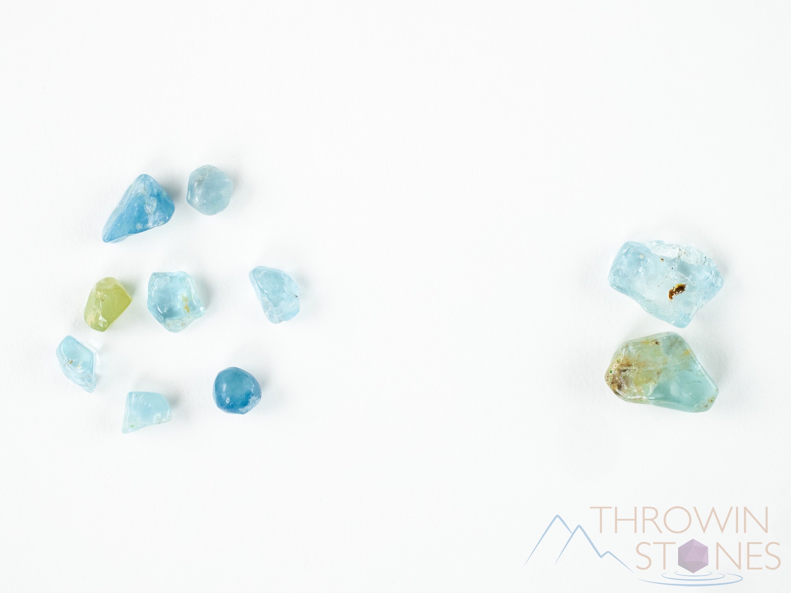 Natural Aquamarine Raw Crystals - March Birthstone, Healing Gemstones for Jewelry Making, DIY Craft Supplies, Meditation & Energy Healing - E1736
