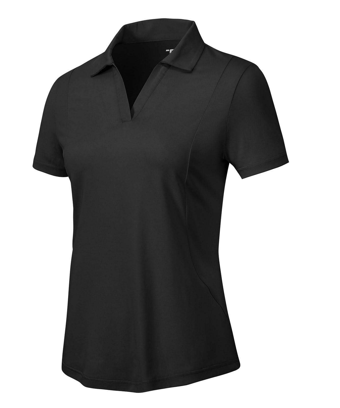 YSENTO Women's UPF 50+ V-Neck Collared Polo Shirt - Moisture Wicking Dry Fit Golf & Tennis Top for Outdoor Sports & Casual Wear