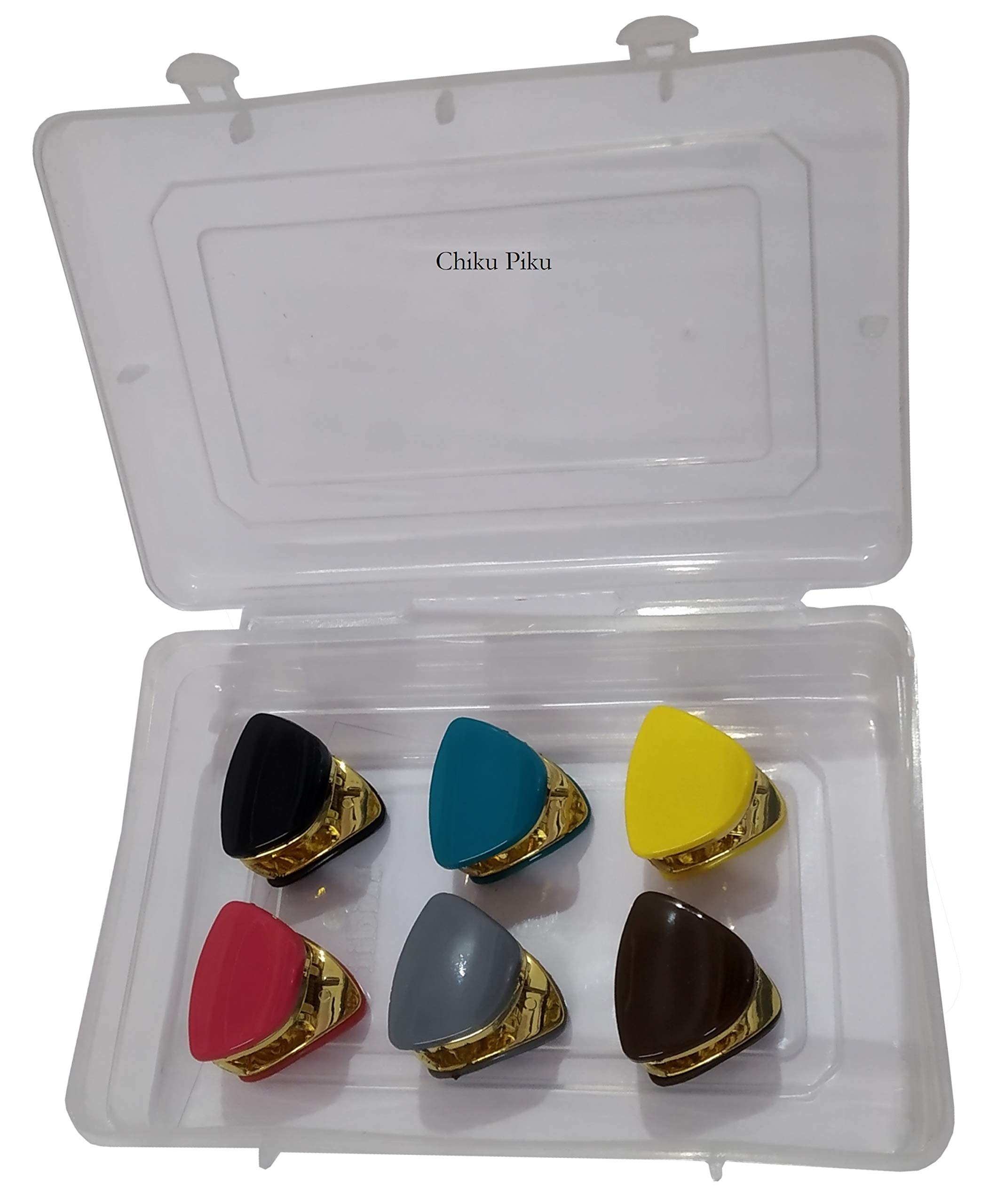 Chiku Piku Plastic Hair Clips for Girls with Storage Box - 3 Pack Multicolor Hair Accessories for School, Parties & Everyday Styling
