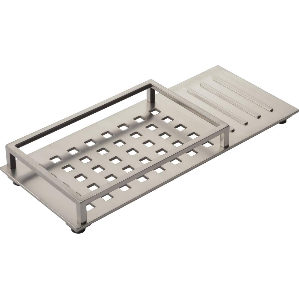 Delta Faucet 77612-SS Vero Vanity Tray, Stainless Steel Bathroom Organizer - Perfect for Countertop Storage of Jewelry, Watches & Cosmetics