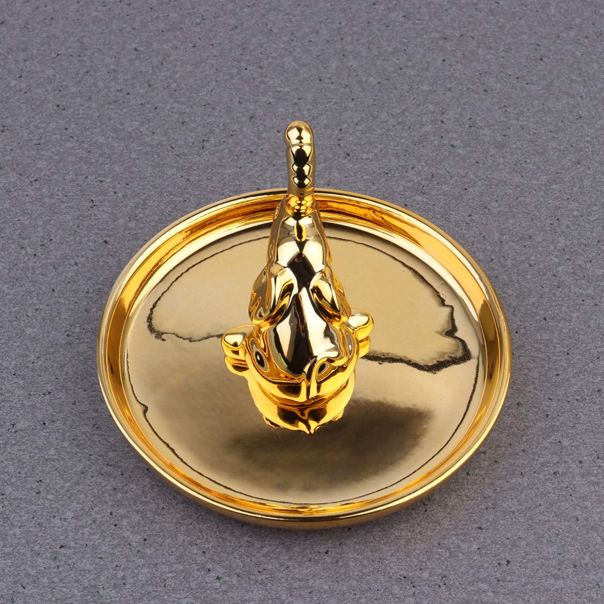 TOPBATHY Gold Plated Jewelry Tray for Women - Elegant Animal Design Jewelry Organizer Storage Box - Perfect for Dresser, Vanity, Bathroom & Travel Accessories Organization