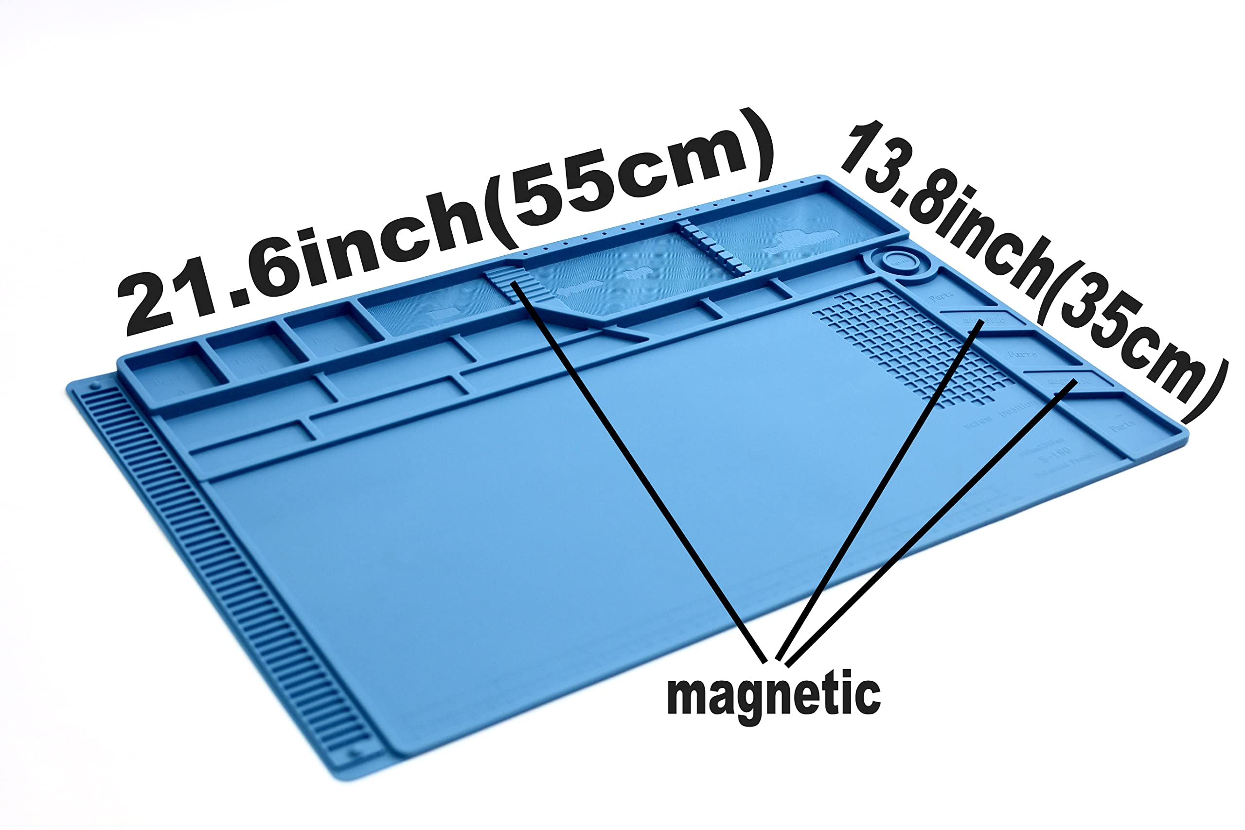 High-Temperature Silicone Soldering Mat - MeFix S-180 Heat Resistant Work Surface (21.6