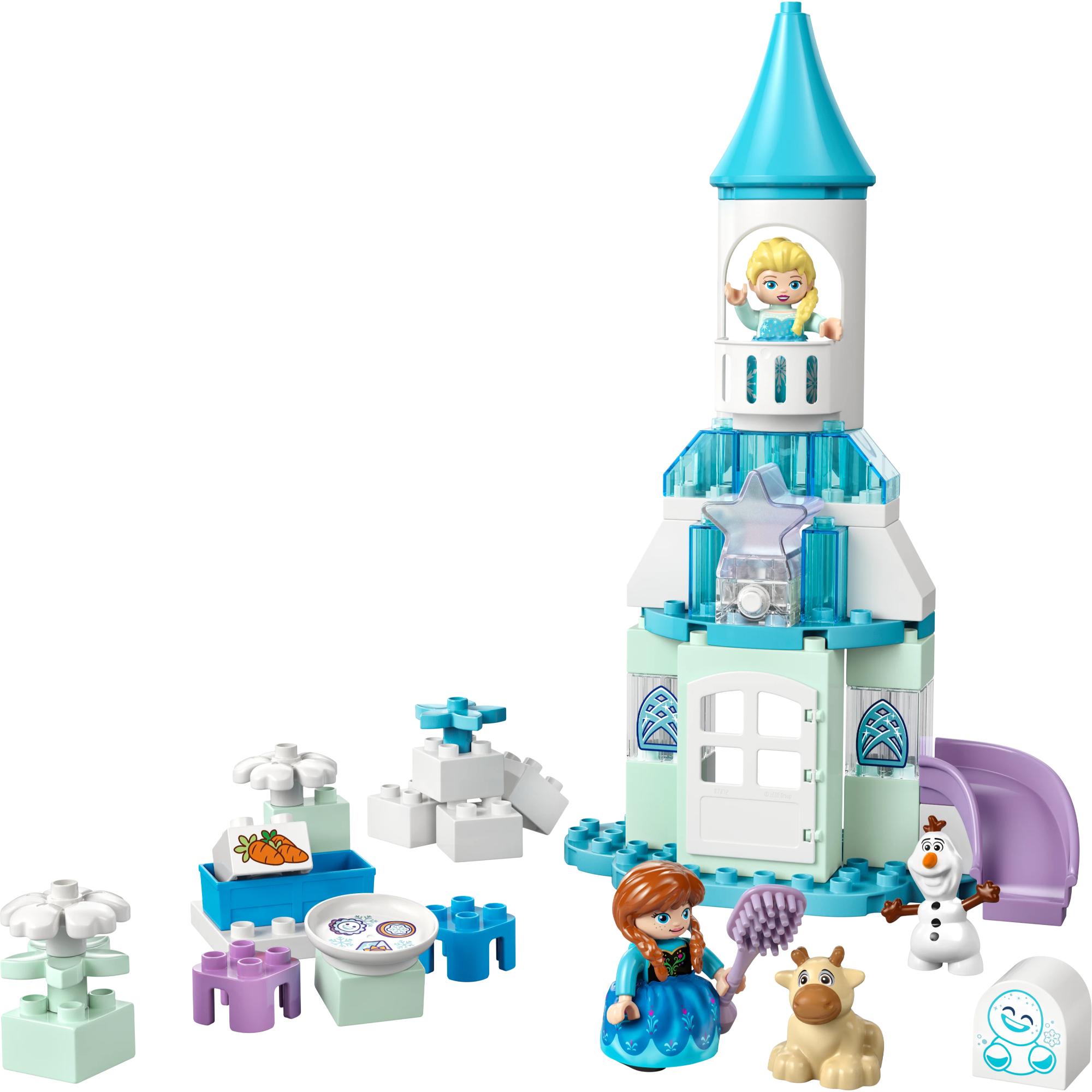 LEGO DUPLO Disney Frozen Anna & Elsa's Castle Building Toy Set (10455) - Creative Play for Toddlers & Preschoolers Birthday Party Gift