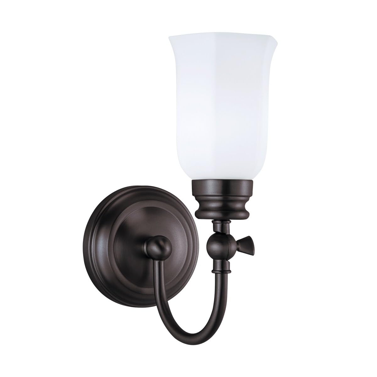 Norwell Lighting Emily - Single Light Wall Sconce in Oil Rubbed Bronze Finish - Perfect for Bedroom, Hallway, and Living Room Wall Decor