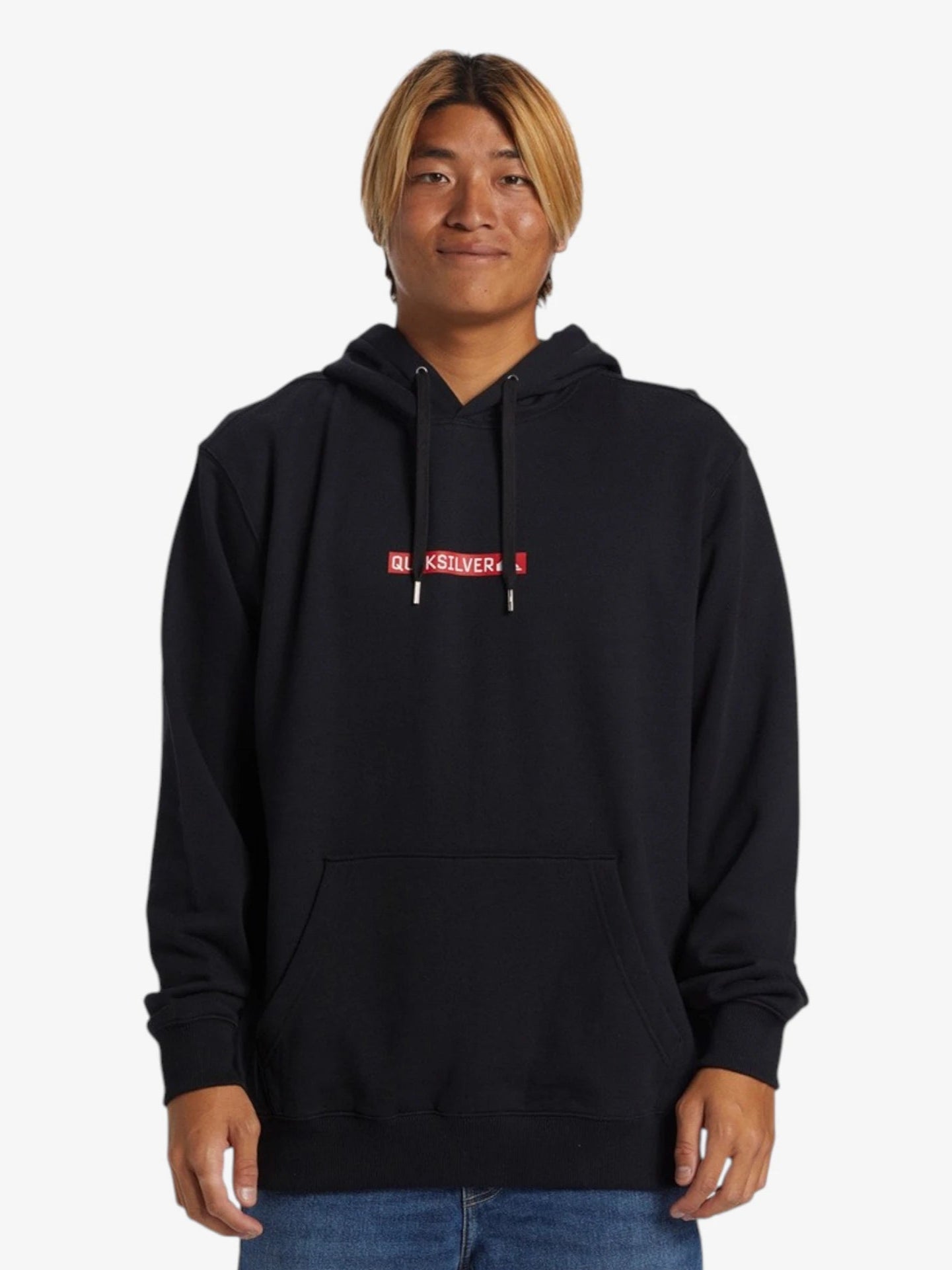 Quiksilver DNA Clicker Black Hoodie for Men - Lightweight & Comfortable Pullover for Outdoor Activities, Casual Wear & Travel