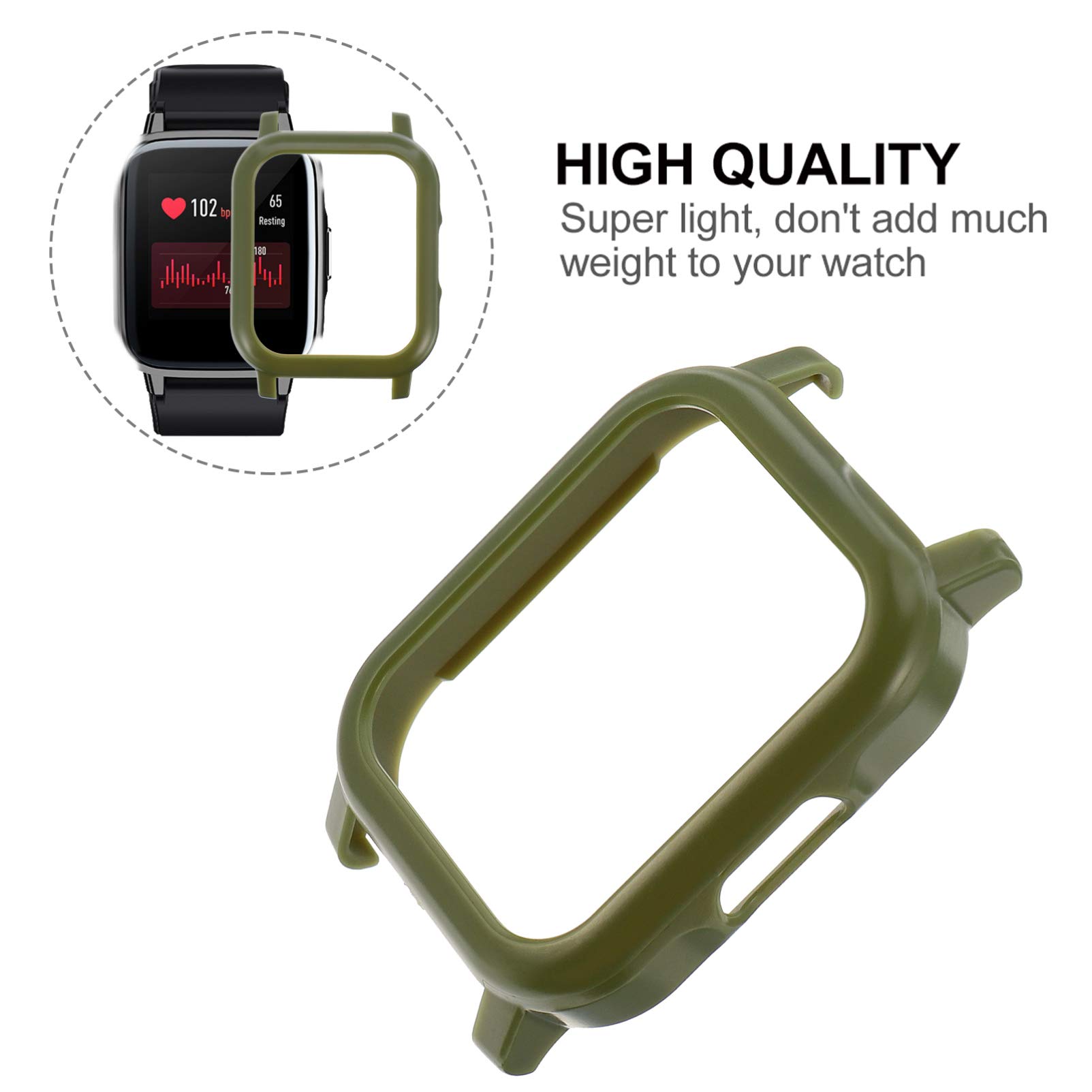 1pc Stylish PC Protective Case for Watches - Durable Watch Cover, Shell & Frame Accessory | Perfect for Smartwatch Protection & Travel Use