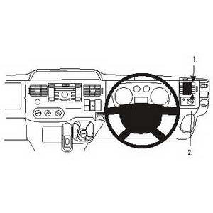 ClicOn No Holes Right Hand Dash Mount for Ford Transit 2007-2013 | Secure Phone Holder for Delivery Drivers & Work Vans | Perfect for GPS Navigation & Hands-Free Calling