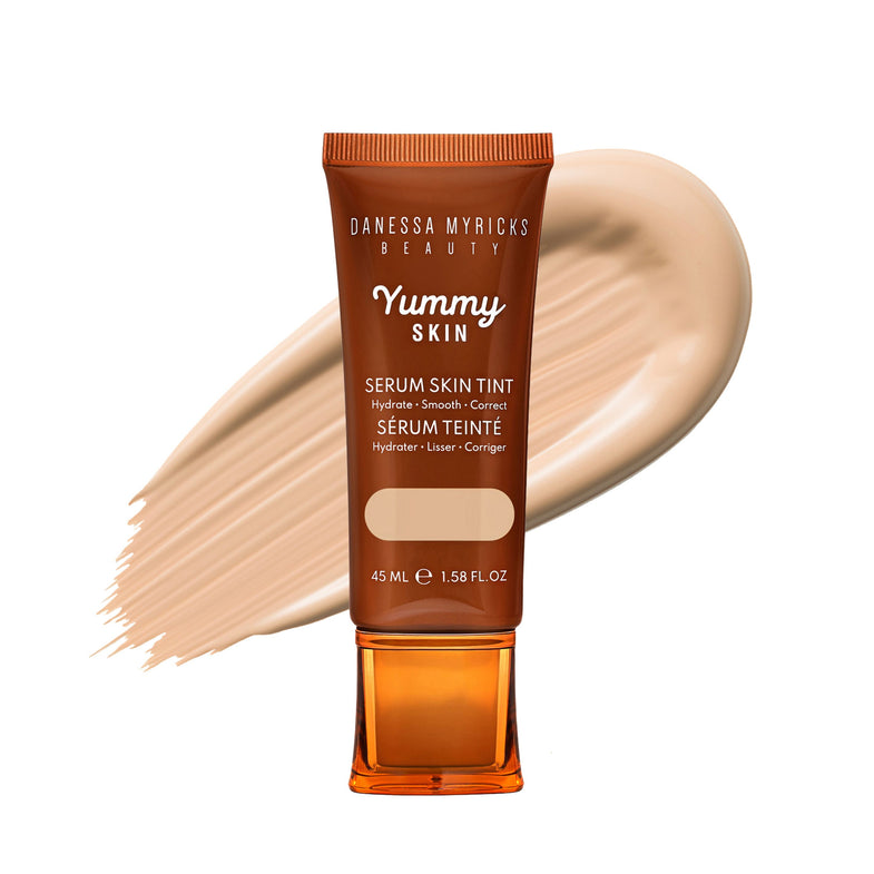 Danessa Myricks Beauty Yummy Skin Tint Serum - Lightweight Hydrating Foundation with SPF for Flawless Coverage | Perfect for Daily Wear & Natural Makeup Looks