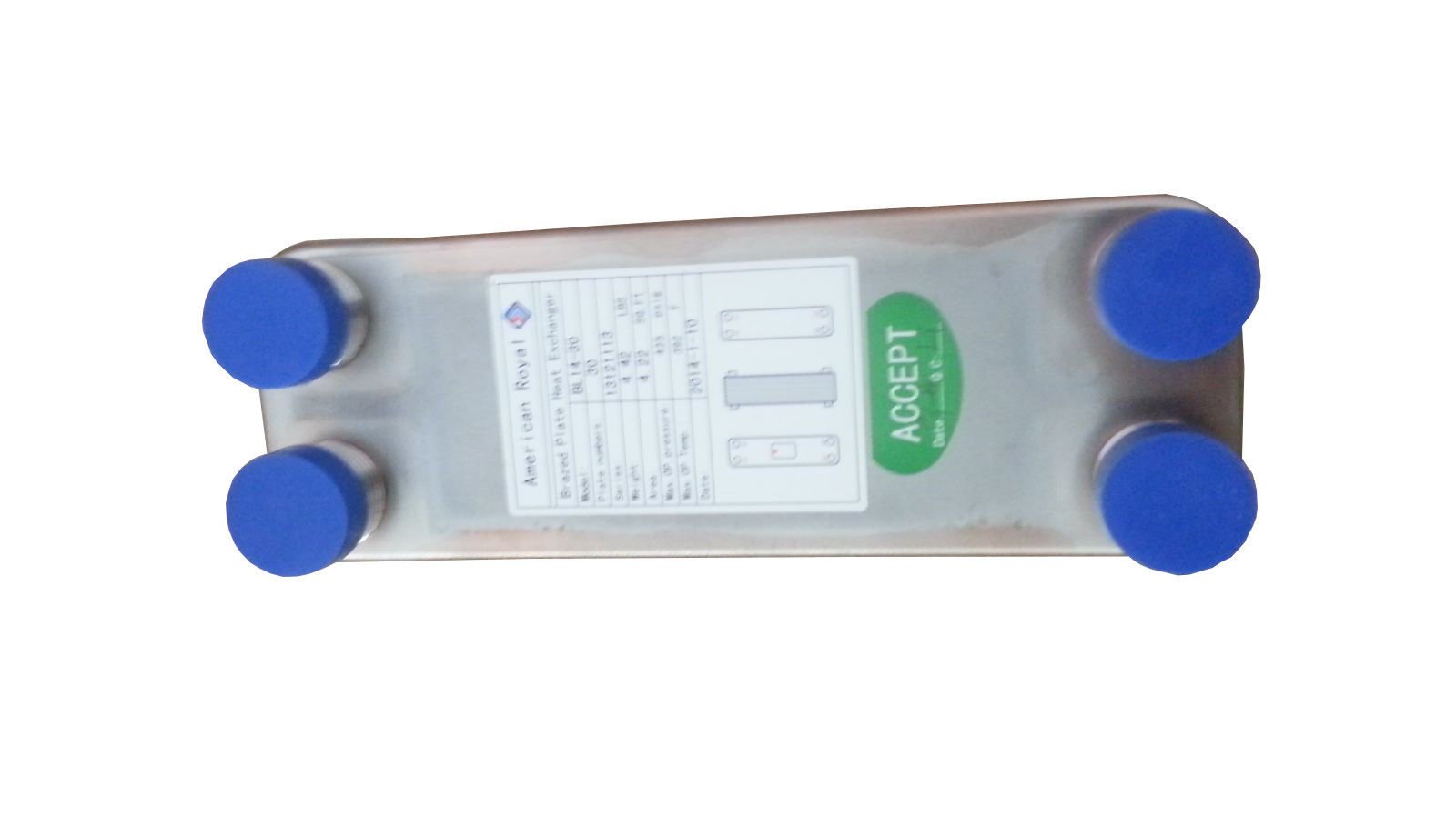 50 Plate Small Water to Water Heat Exchanger - 3/4