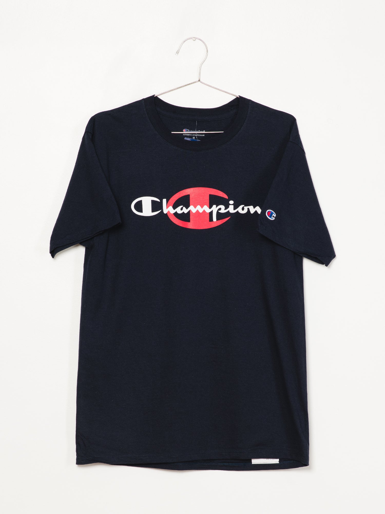 Champion Behind Script Short Sleeve T-Shirt - Men's Casual Graphic Tee for Everyday Wear | Gym, Streetwear & Lounge Outfits