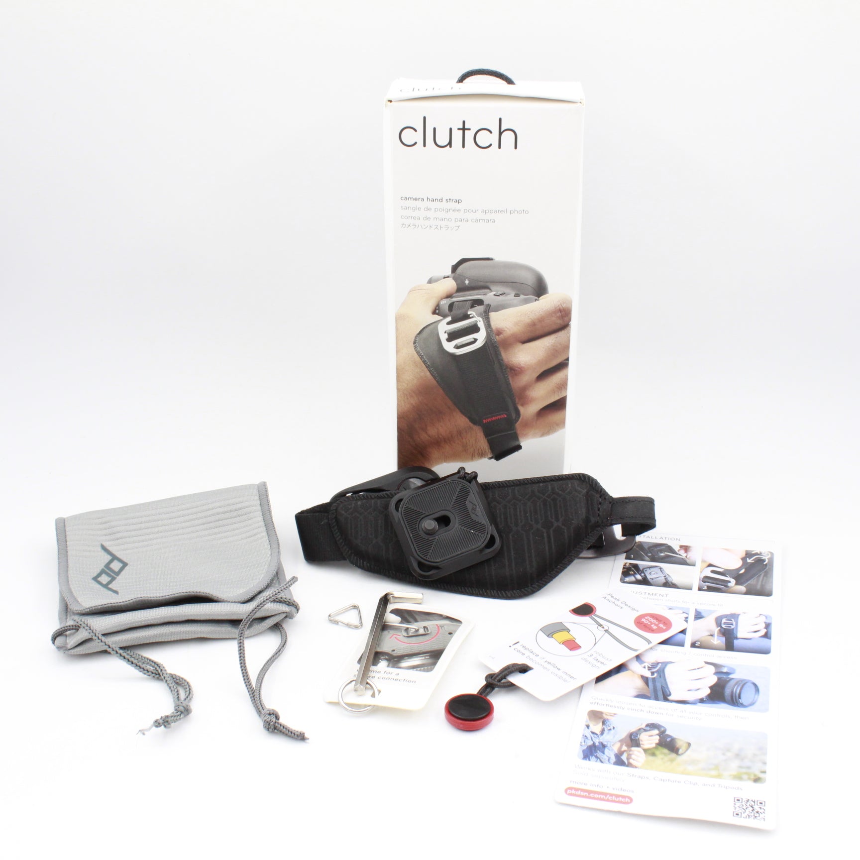 Peak Design CL 3 Clutch Camera Hand Strap - Open Box Like New | Secure Grip for DSLR & Mirrorless Cameras | Perfect for Travel & Outdoor Photography