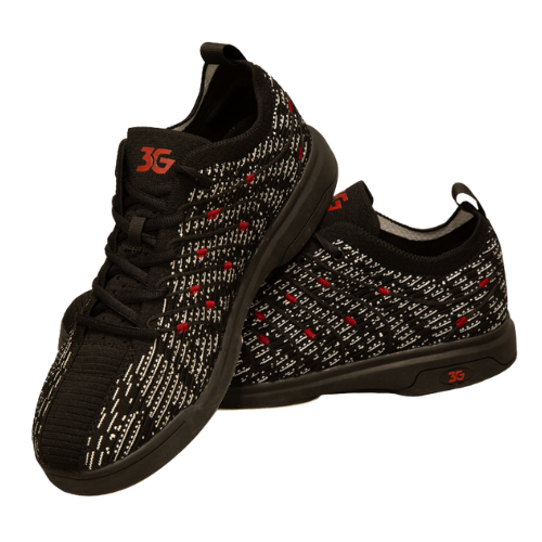 3G Ascent II Black/White Men's Right Hand Bowling Shoes - Lightweight Comfort for League Play & Tournament Performance