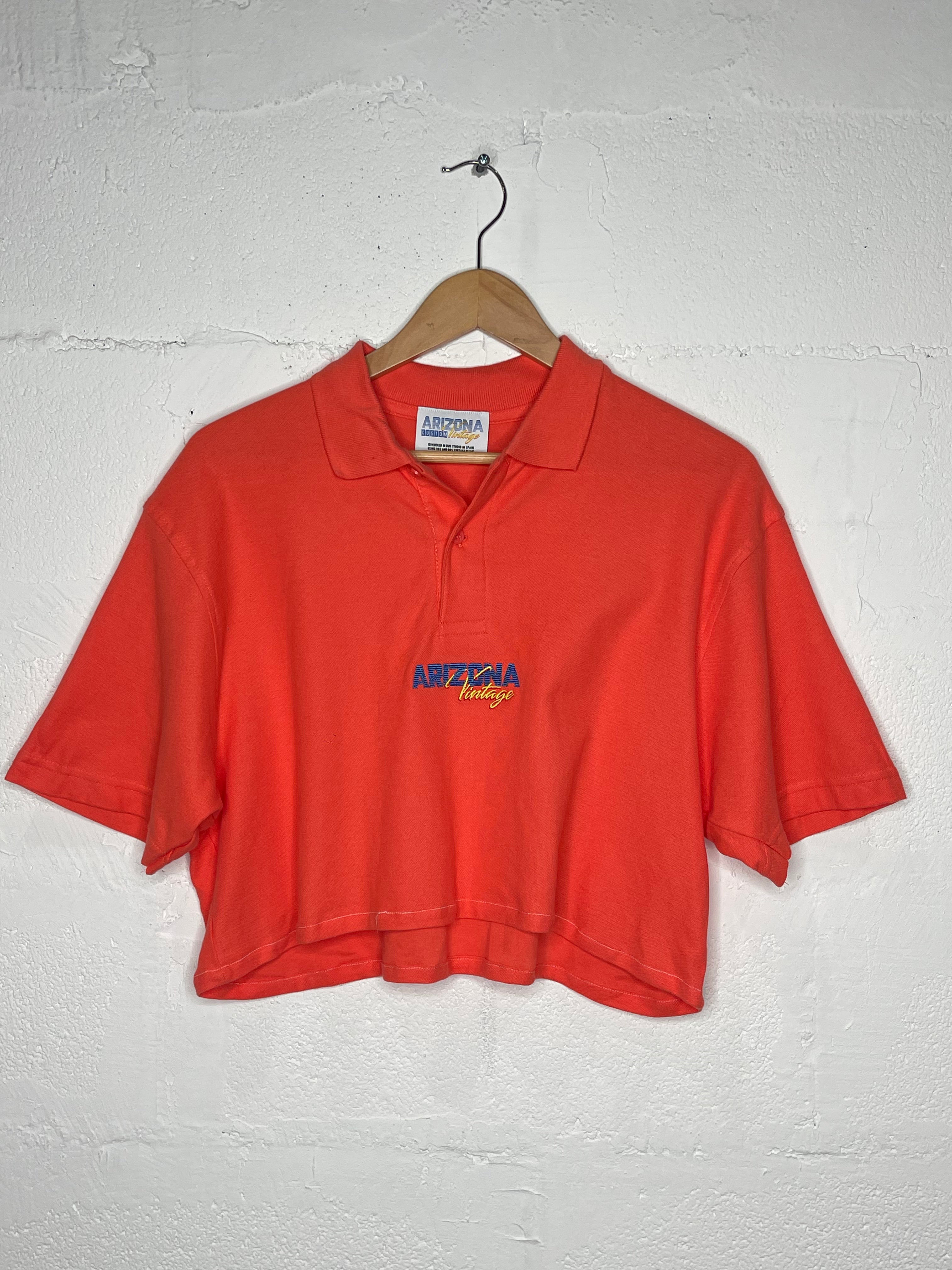 Arizona Polo Crop Top for Women - Casual Short Sleeve Summer Shirt - Perfect for Beach, Vacation & Outdoor Activities