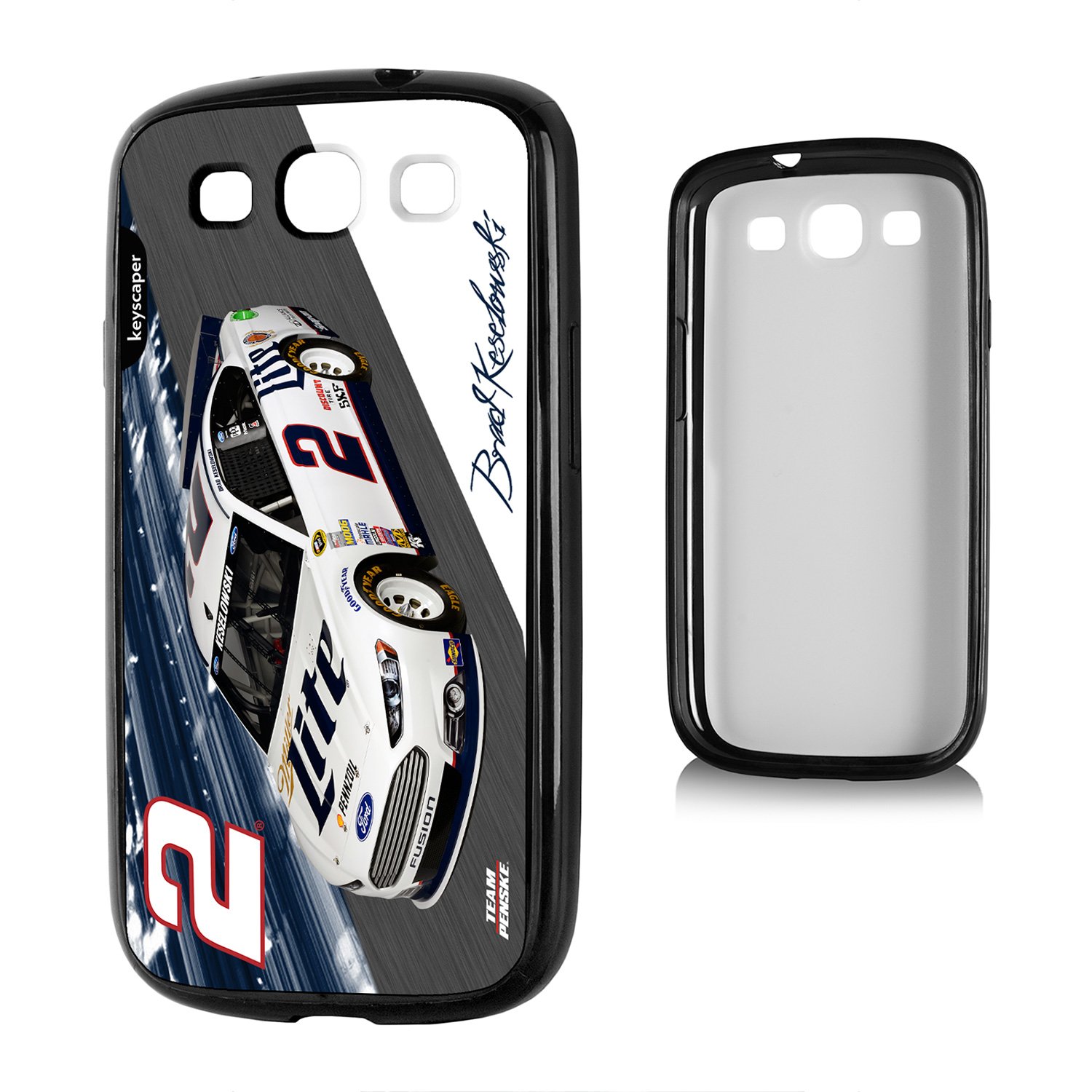 Keyscaper Samsung Galaxy S3 Phone Case - Brad Keselowski 02MILZ Design | Durable Protective Cover for Everyday Use & Sports Fans