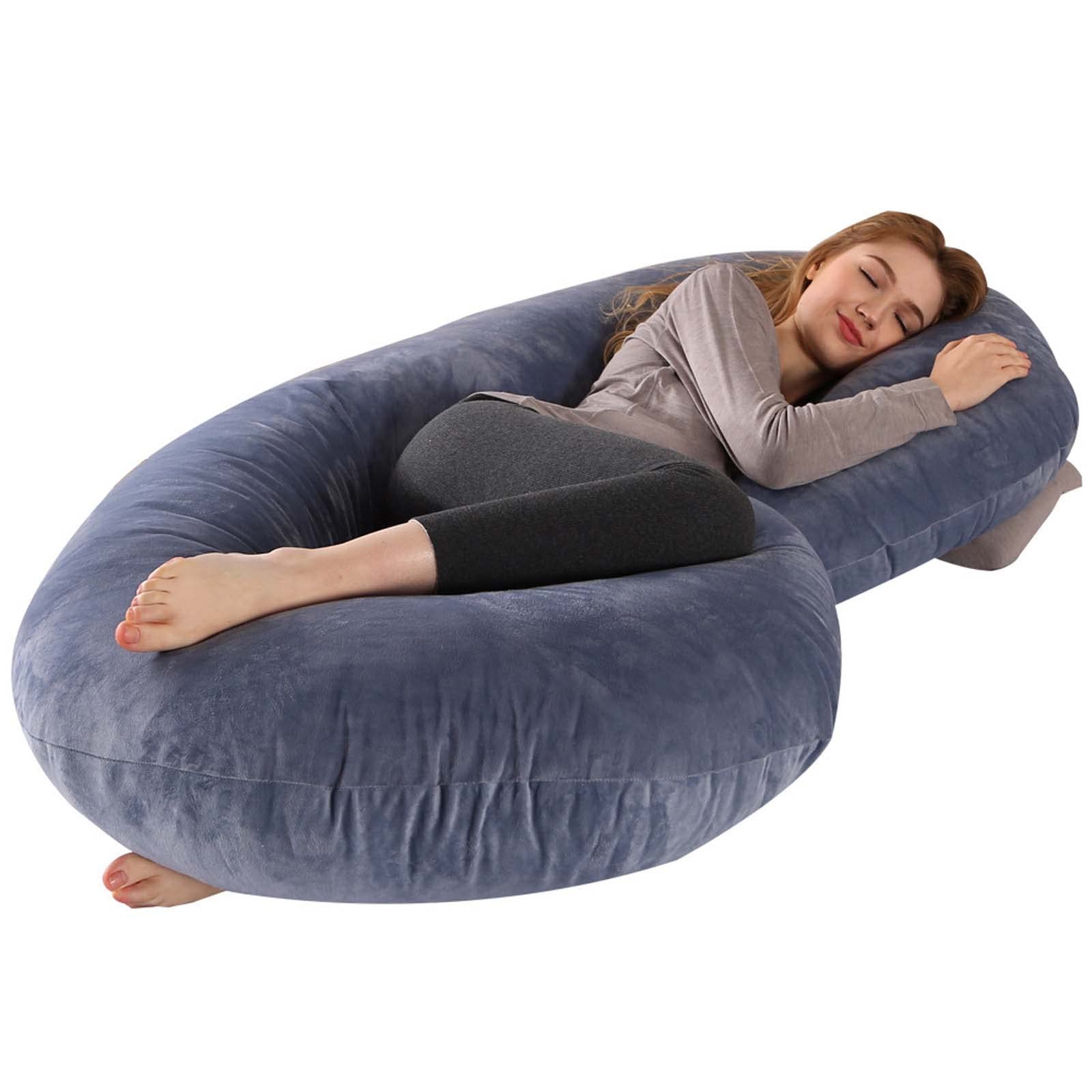 **C-Shaped Pregnancy Pillow for Side Sleepers – 53