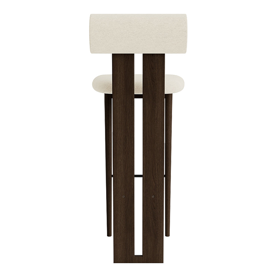 Hansen Hyldahl Hippo Bar Chair by Norr11 - Modern Scandinavian Stool for Kitchen, Dining & Lounge - High-Quality Wooden Bar Stool for Home & Commercial Use