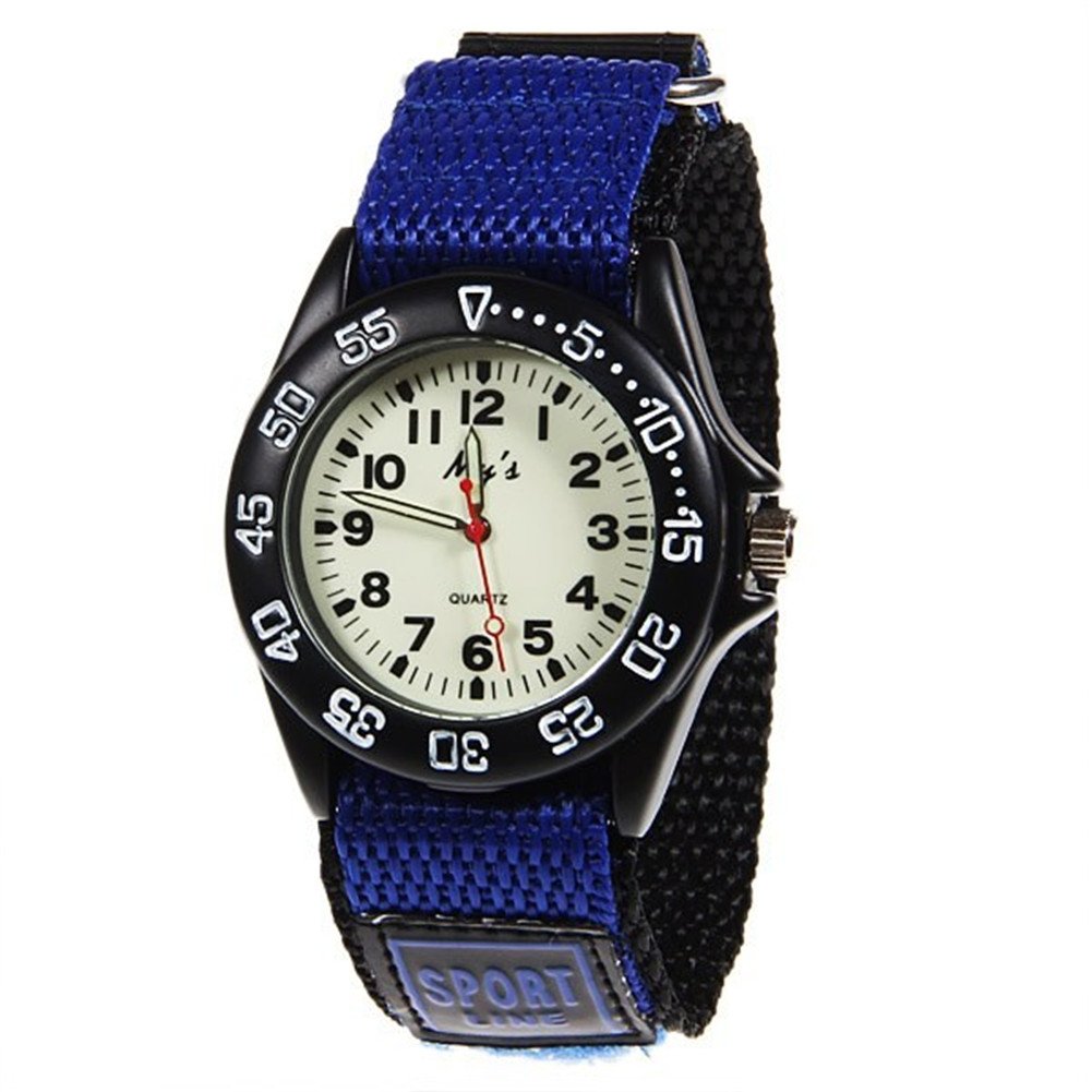 **Jewtme Kids Luminous Analog Watch - Nylon Strap Sports Watch for Boys & Girls - Perfect for Outdoor Activities, School & Playtime**