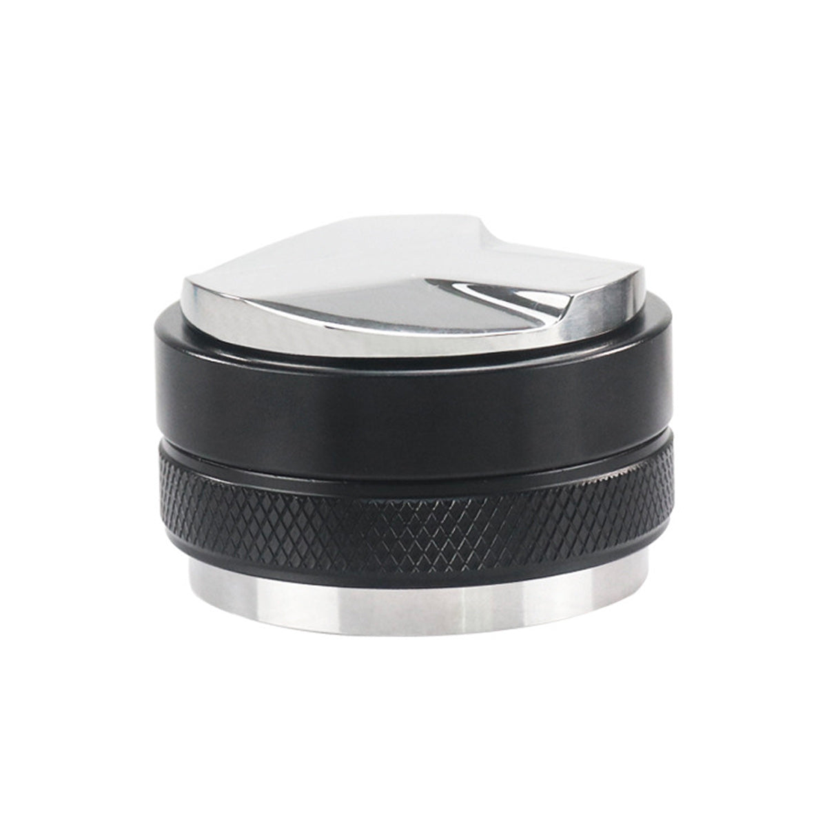 Premium 53mm Coffee Tamper & Distributor - Black - Perfect for Espresso Machines & Barista Use at Home or Cafe