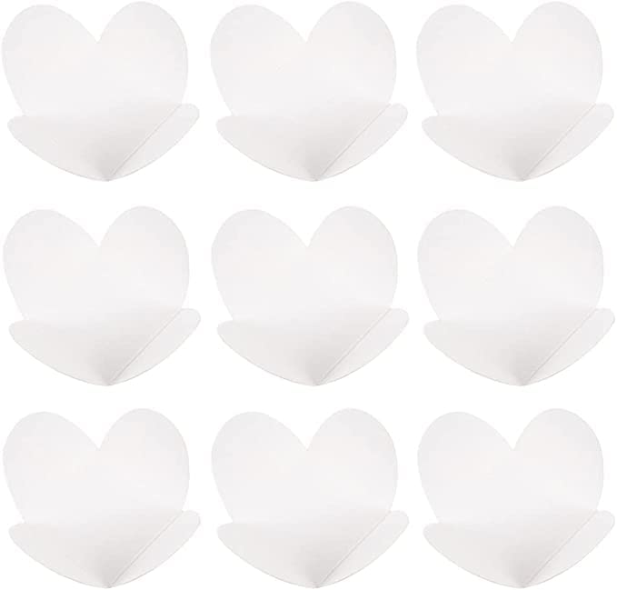 100pcs White Kraft Paper Chocolate Truffle Wrappers & Dividers - Eco-Friendly Candy Cups, Dessert Box Compartment Trays for Parties, Weddings, and Gift Packaging