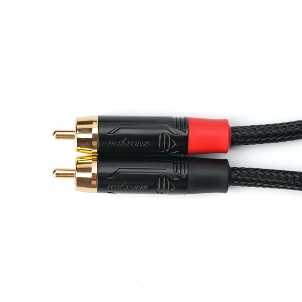 Premium Fanmusic C003 RCA Audio Cable 25cm - High-Quality Stereo Interconnect for Home Theater, Speakers, Amplifiers & Audio Systems - Perfect for DJ Equipment, Gaming Setups & Music Production
