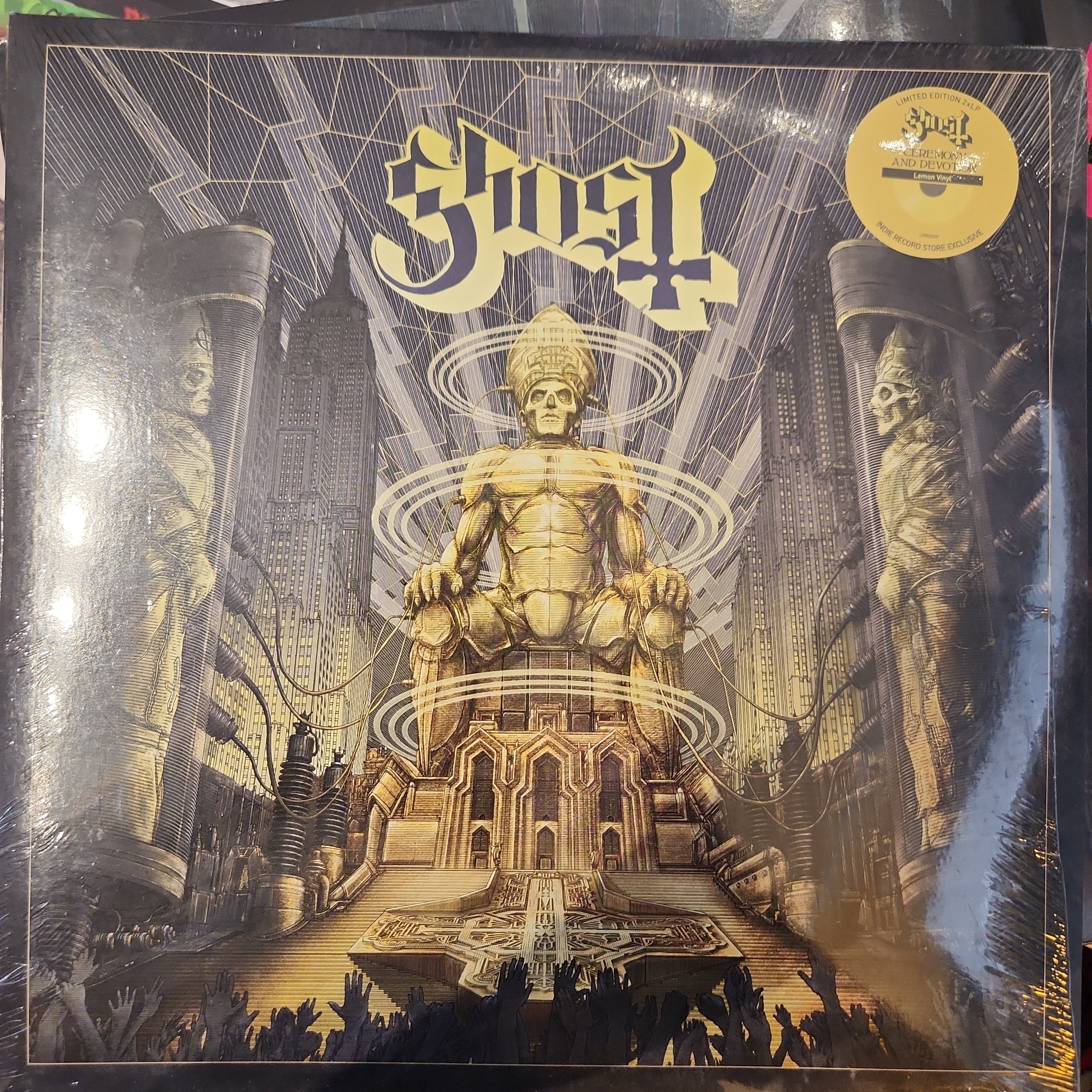 Ghost - Ceremony and Devotion Vinyl LP Record | Limited Edition Gothic Rock Music | Perfect for Collectors & Halloween Party Decor