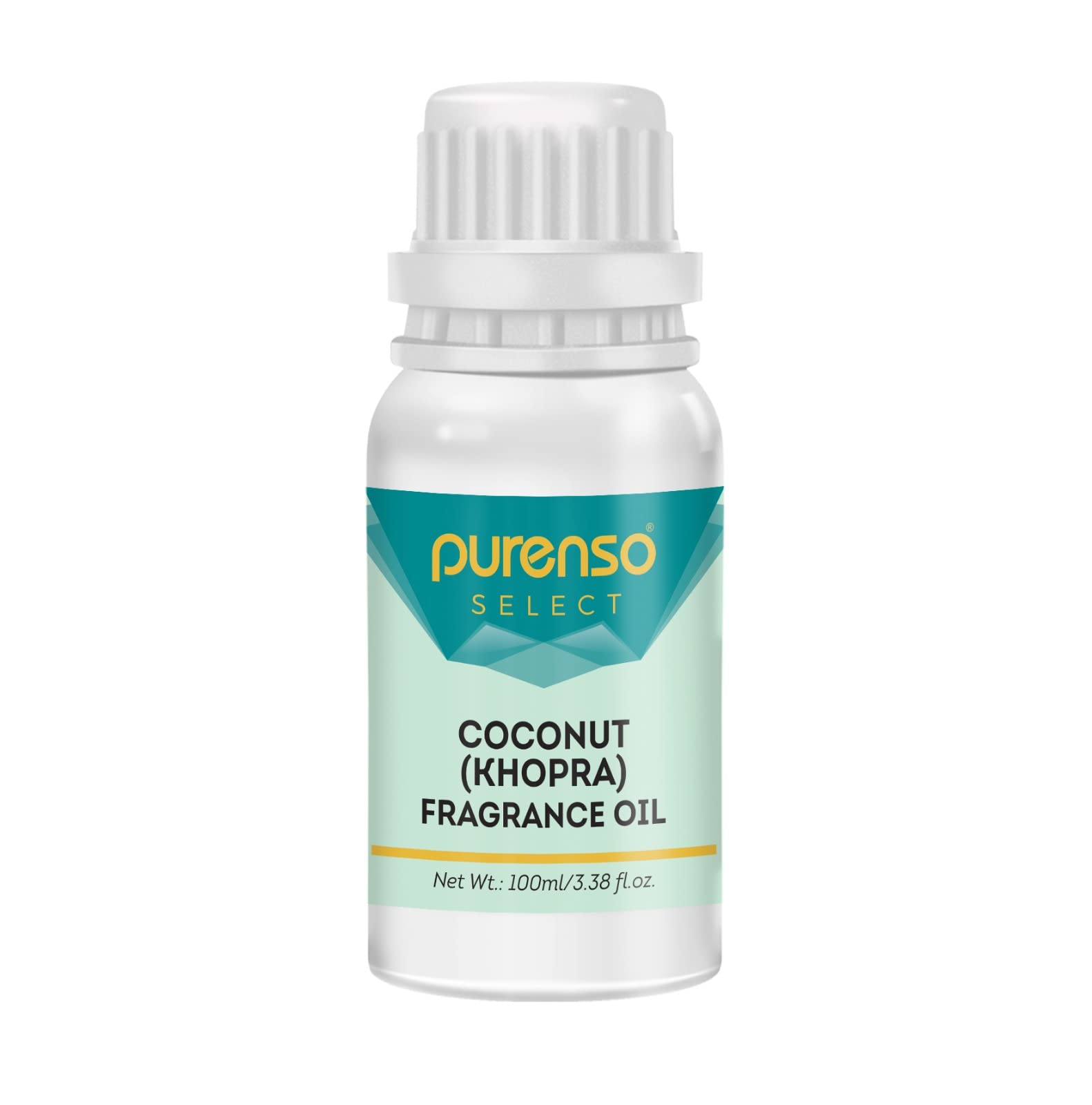 Purenso Coconut Fragrance Oil - 100g Pure Essential Oil for DIY Soap Making, Candle Making, Aromatherapy Diffusers, Homemade Lotions & Shampoos | Natural Scent for Relaxation & Home Spa
