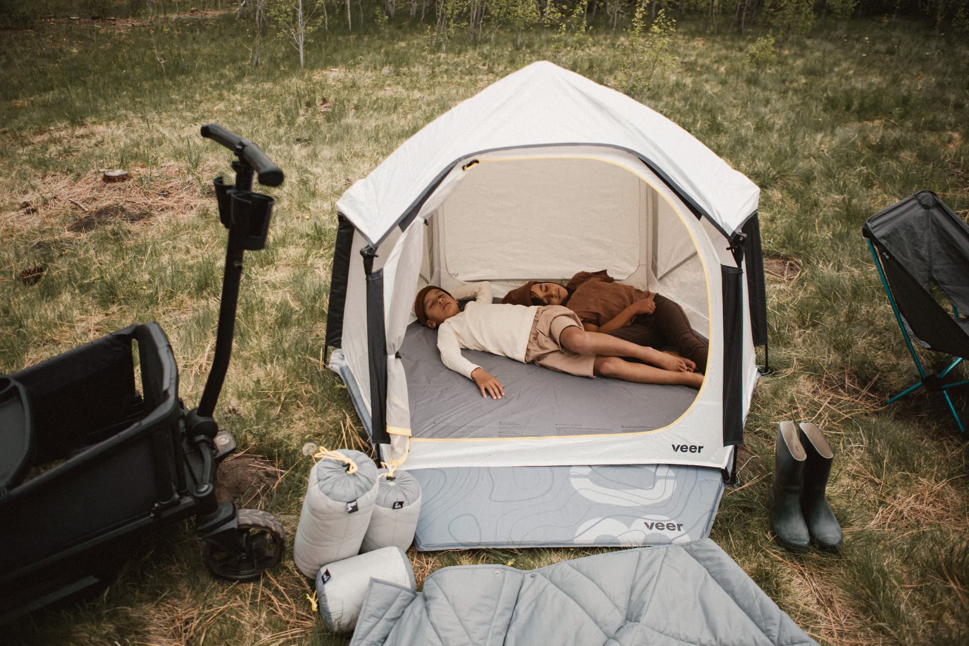Veer Basecamp - JPMA Certified Portable Baby Playpen for Toddlers & Kids | Indoor & Outdoor Pop-Up Play Yard with Shade Canopy | Bug-Proof Design | Safety Certified Playard for Home, Travel & Backyard Adventures