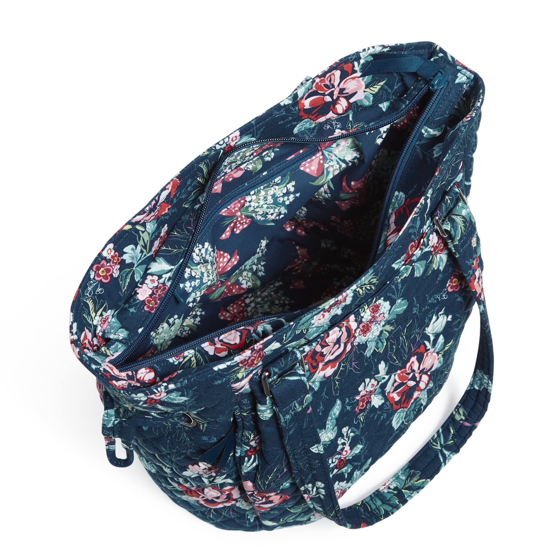 Vera Bradley Women's Cotton Glenna Satchel Purse - Stylish Crossbody Handbag for Women, Lightweight & Spacious, Perfect for Work, Travel & Everyday Use