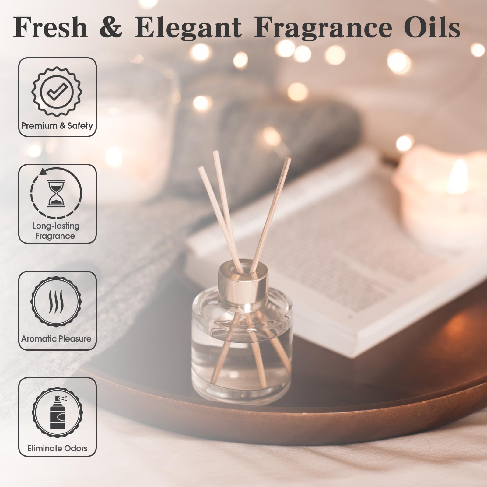 Premium Almond & Vanilla Essential Oil for Diffusers - 100ml (3.38 FL.OZ) Aromatherapy Oil for Home, Humidifiers, Yoga, DIY Candles & Soap Making - Relaxing Scent for Spa, Meditation & Stress Relief