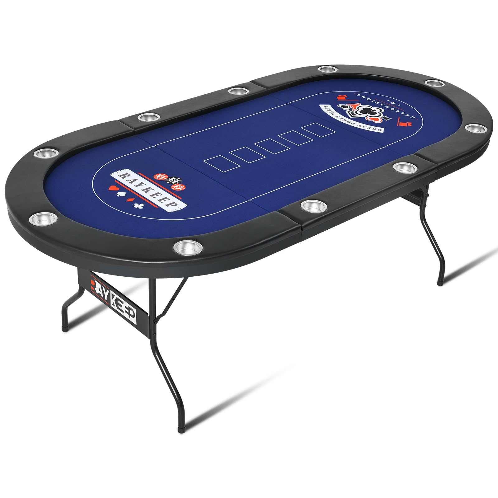 10-Player Foldable Poker Table 84