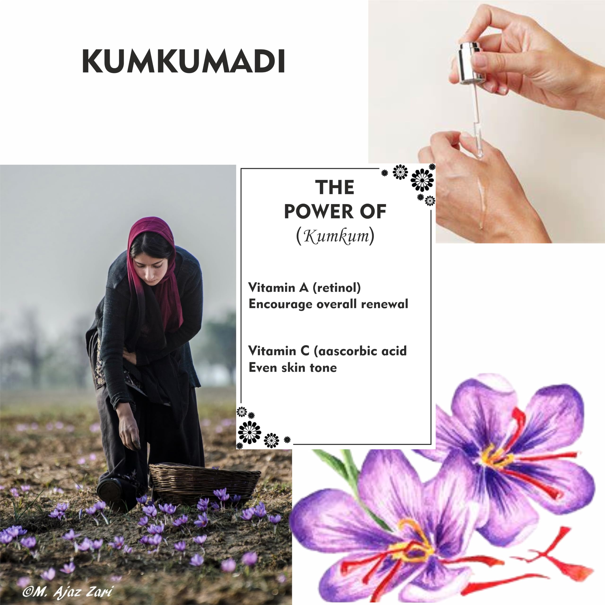 Khadi 100% Pure Herbal Natural Kumkumadi Oil for Glowing Skin | Skin Brightening & Anti-Aging Face Treatment | 15ml Ayurvedic Beauty Oil | Perfect for Night Routine & Bridal Skincare