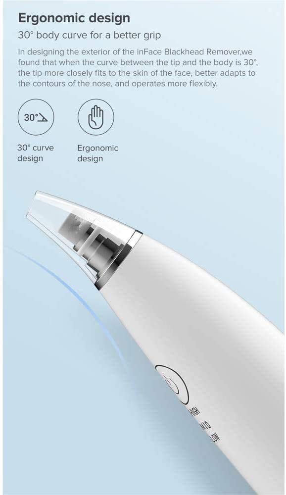 Electric Blackhead & Whitehead Remover Vacuum - Rechargeable Pore Cleaner for Acne Prone Skin - Facial Suction Kit for Women & Men - Perfect for Daily Skincare & Spa Treatments