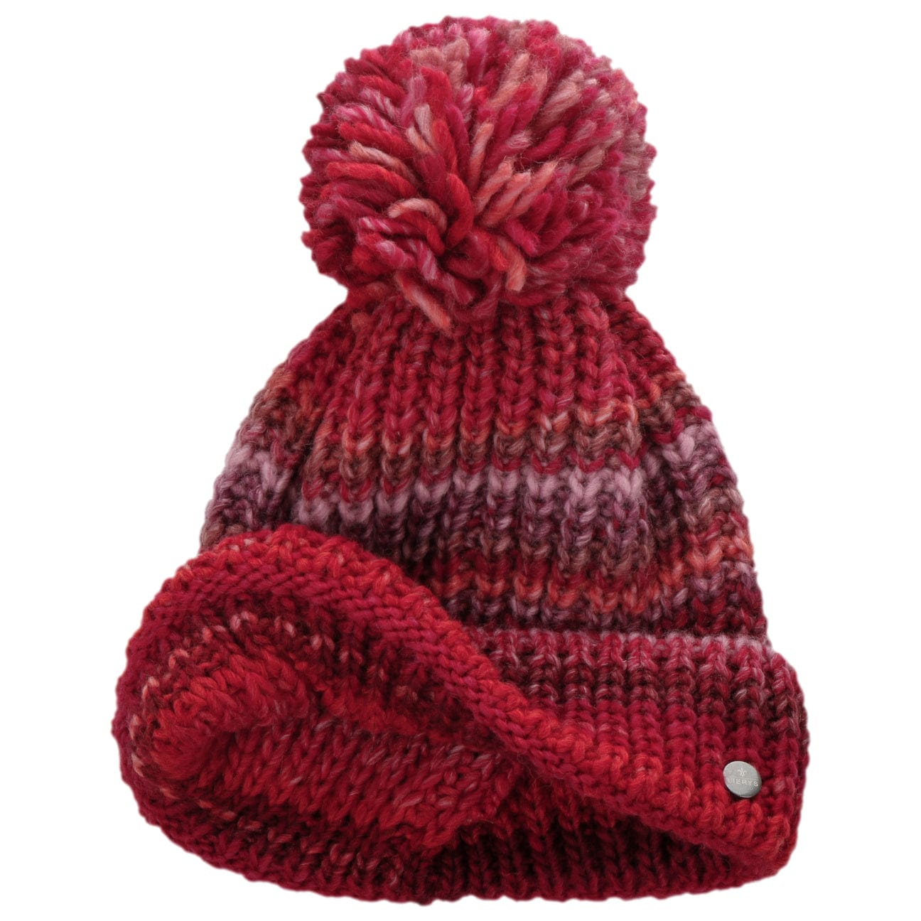 Lierys Finja Bobble Hat - Warm Winter Knit Beanie for Women & Men - Cozy Cable Knit Pom Pom Hat for Cold Weather - Perfect for Skiing, Snowboarding & Outdoor Activities
