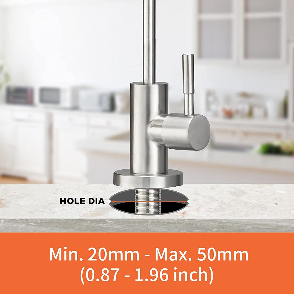 OWOFAN Brushed Nickel Kitchen Sink Faucet with Soap Dispenser - High Arc Pull Down Sprayer, Durable Stainless Steel Design for Modern Home & Restaurant Use