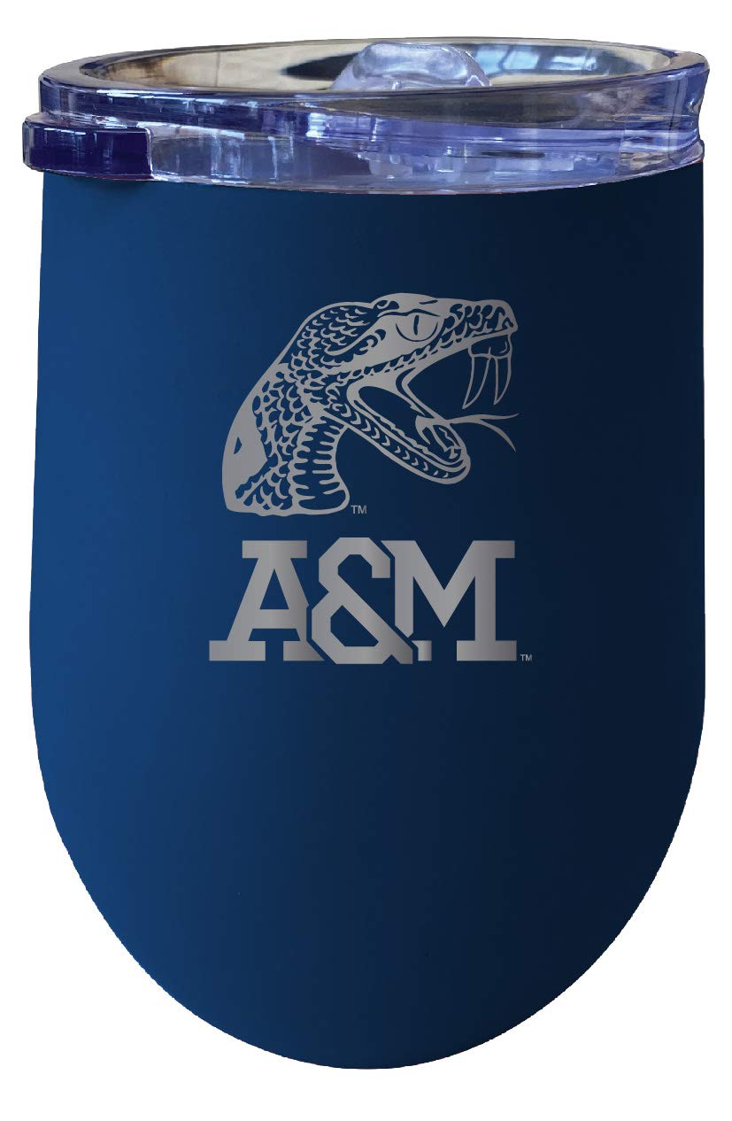 Florida A&M Rattlers 12 oz Insulated Stainless Steel Wine Tumblers 2-Pack - Officially Licensed College Drinkware for Tailgating, Gifts & Home Use