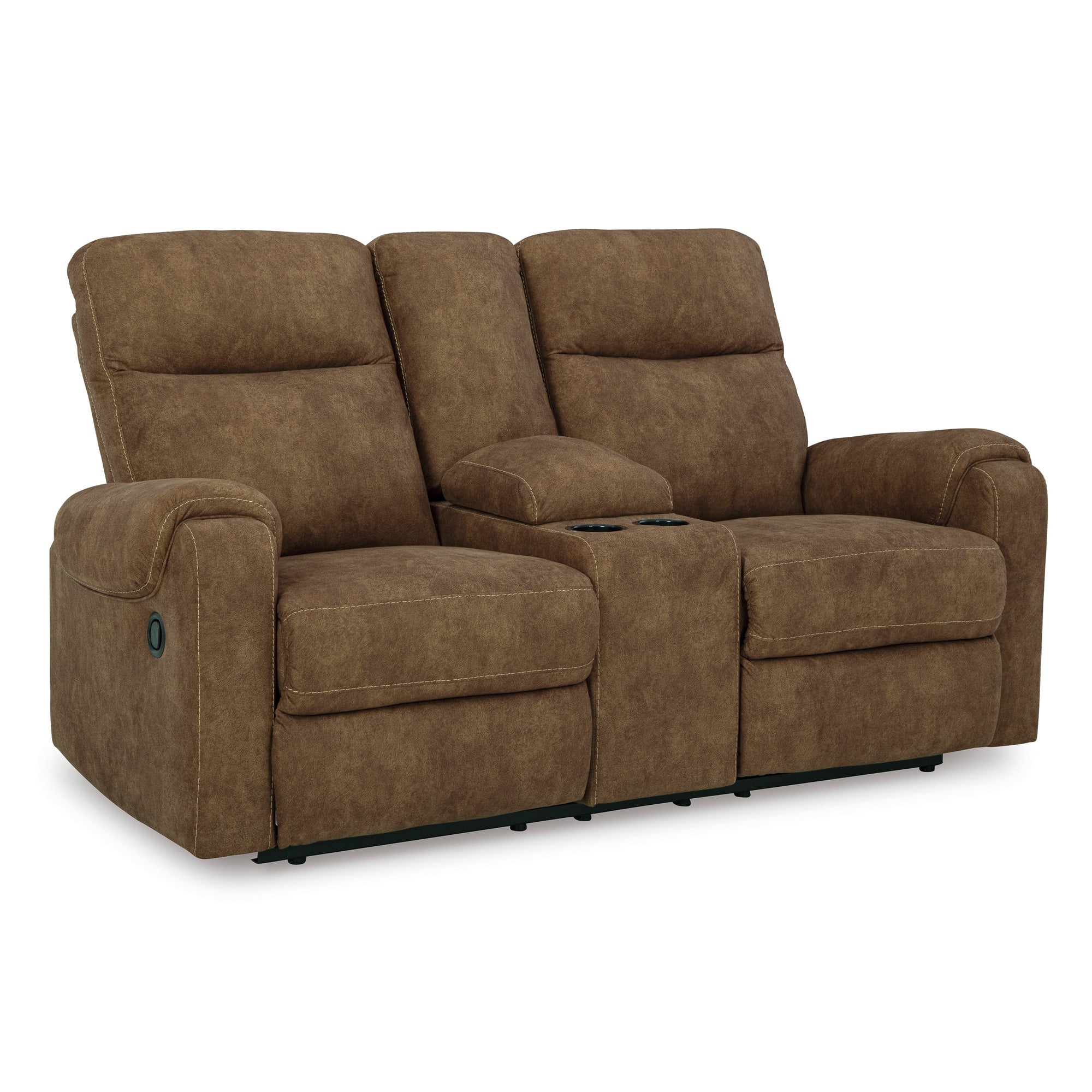 Edenwold Reclining Console Loveseat - Modern Power Recliner Sofa with Cup Holders and USB Charging Ports | Perfect for Living Room, Home Theater, and Gaming Setup