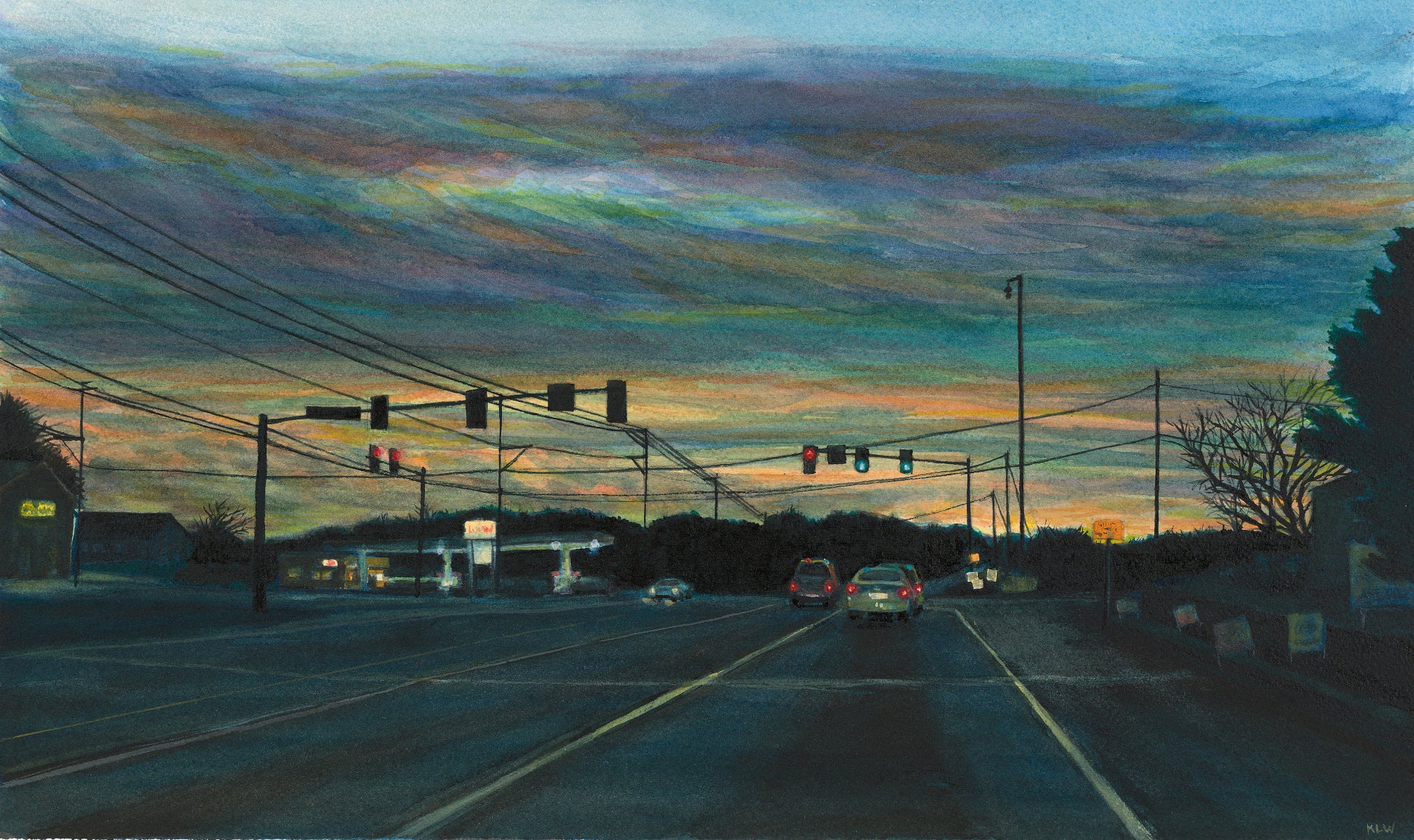 Kathleen Wert Sunrise Painting - Stunning Landscape Artwork for Home & Office Decor | Perfect for Living Room, Bedroom, or Gift