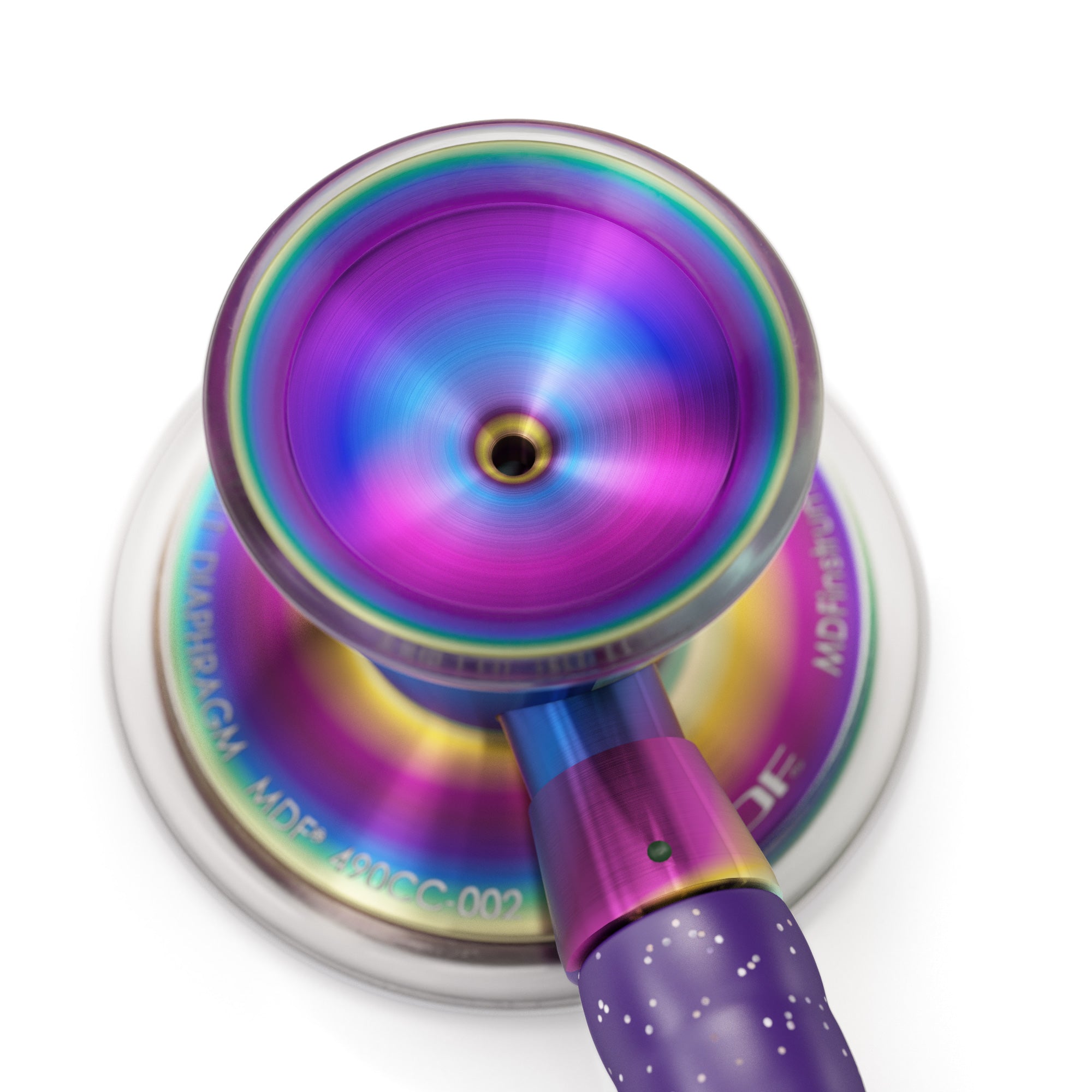 ProCardial® Titanium Cardiology Stethoscope - Purple Glitter/Kaleidoscope Design | Premium Medical Stethoscope for Doctors, Nurses & Healthcare Professionals | Ideal for Cardiac Exams, Patient Monitoring & Clinical Use