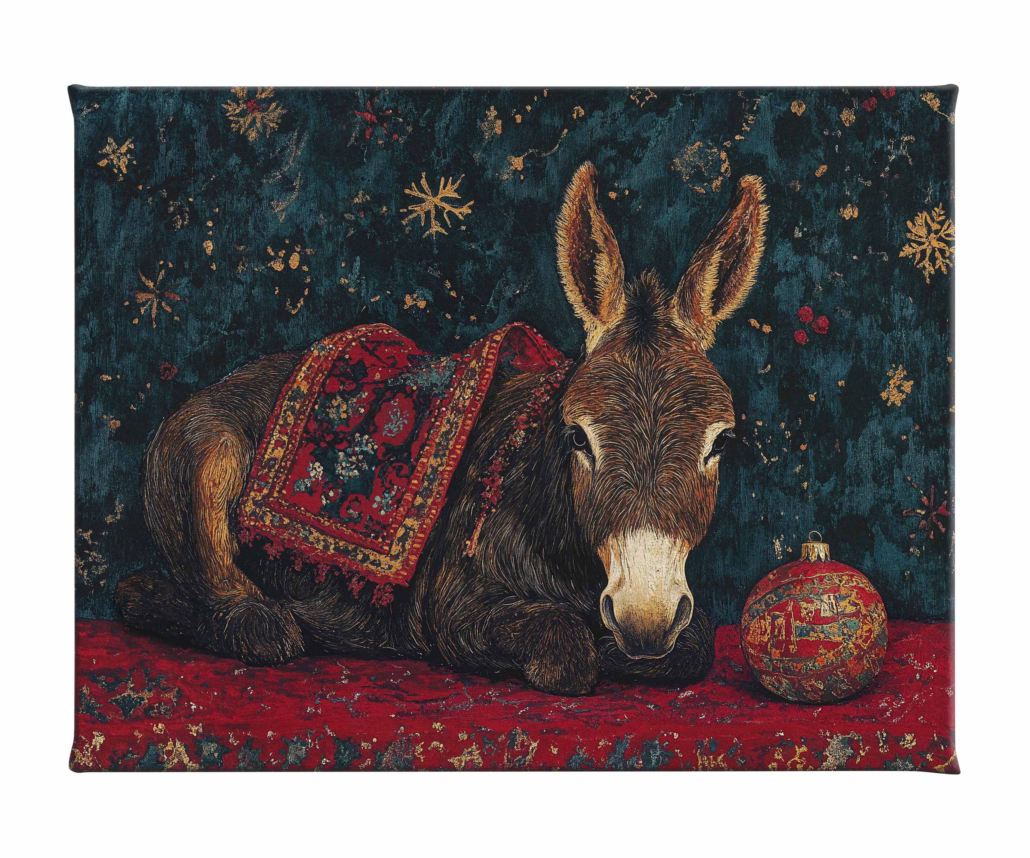 Bethlehem's Humble Hero Religious Wall Art - Gallery Wrapped Canvas Print for Home & Church Decor - Perfect for Christmas Nativity Scenes & Christian Gift Giving